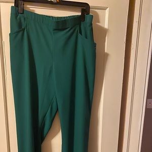 Women’s large jogger green scrubs by Jockey.